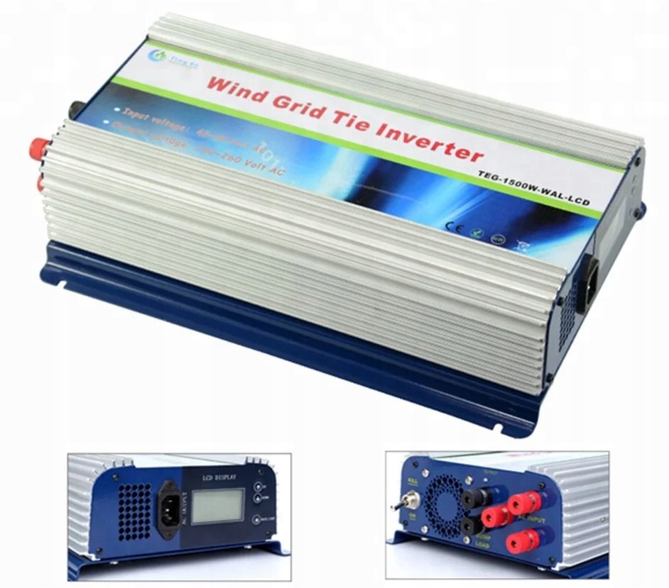 GRID WIND INVERTER 1500W on-grid 230V prevádzkový rozsah turbíny 45V-90V